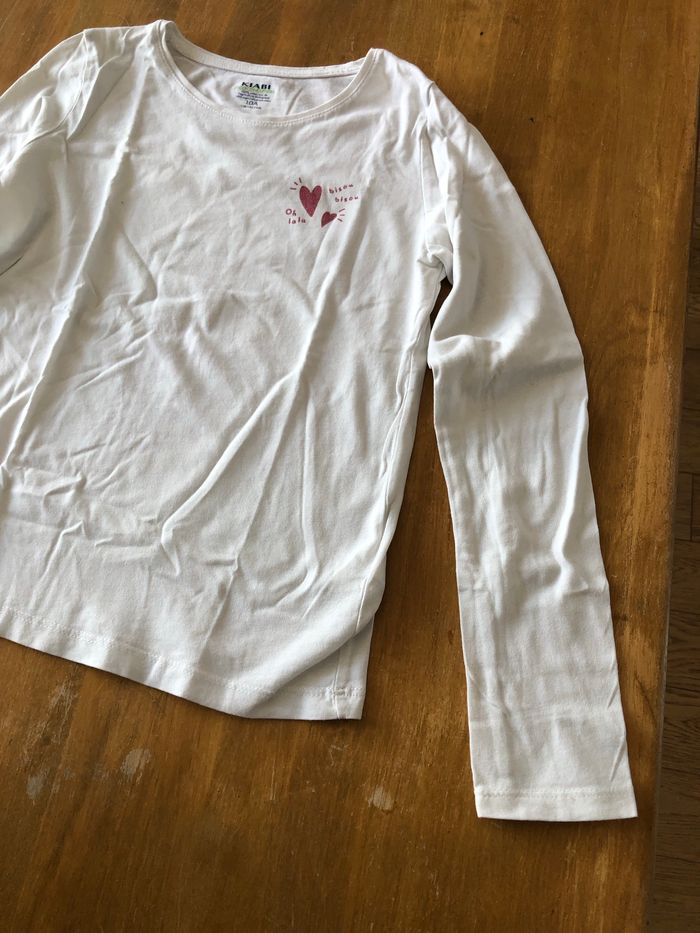 Tee Shirt manche longue blanc - photo numéro 3