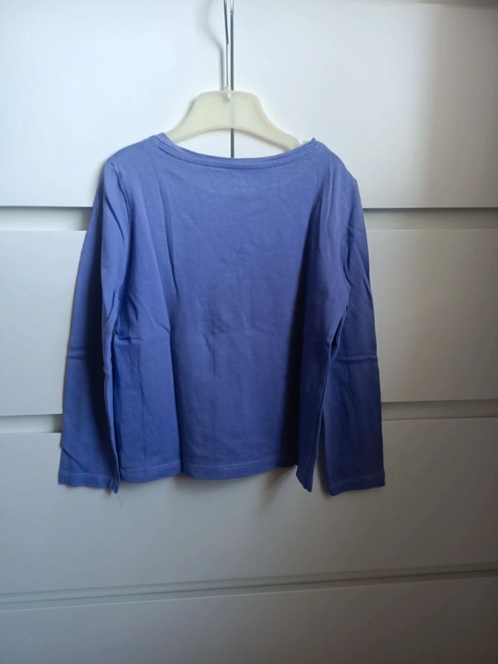Polo manches longues violet Kiabi taille 4ans - photo numéro 5