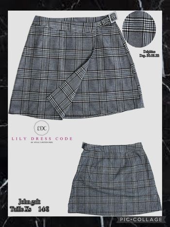 🖤Jupe écossaise à boucle – John Galt – Taille xs SOLDÉ -70% 🖤