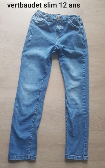 Jeans slim vertbaudet