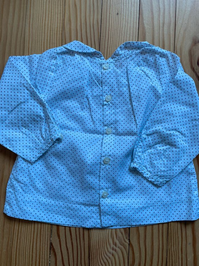 Blouse à pois jacadi 6M - photo numéro 4
