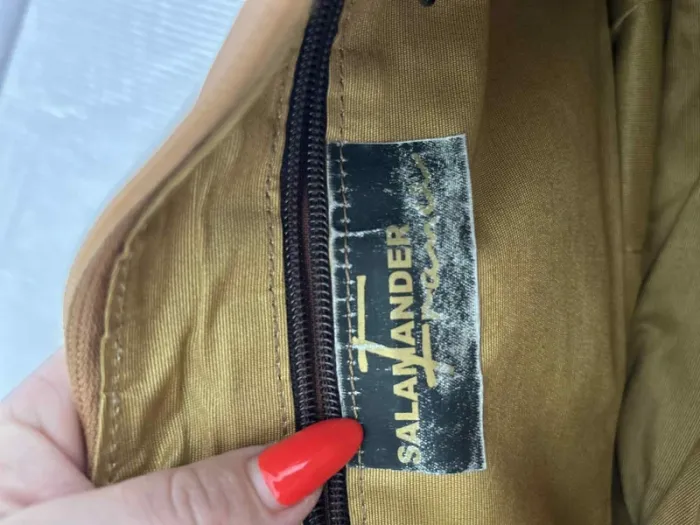 Sac bandoulière cuir camel Salamander – bon état - photo numéro 16