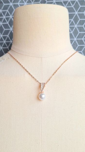 🟡 Collier élégant avec perle. #alexegbijoux