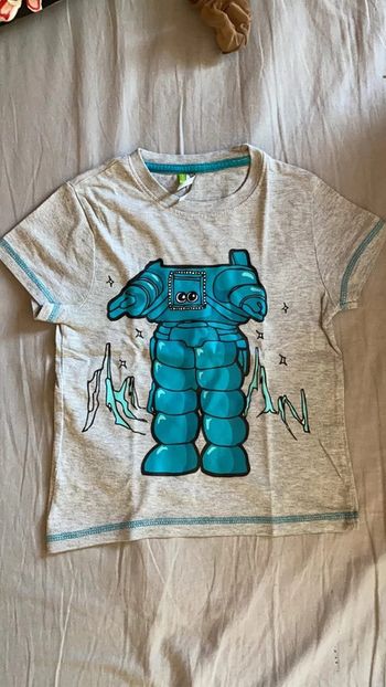 Tee shirt gris robot orchestra