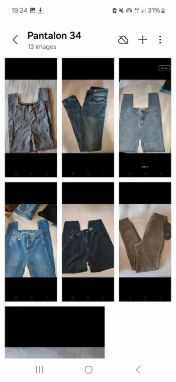 Lot XS pantalons t34