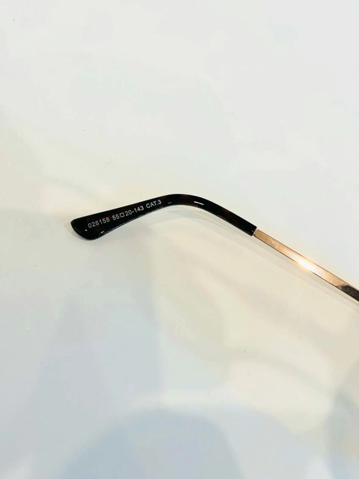 Lunette de soleil femme marron et dorée verres dégradés UV protection catégorie 3 - photo numéro 6