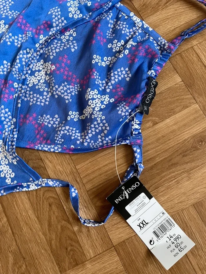 Ensemble tenue de nuit bleu avec motifs débardeur + short In Extenso (NEUF) - photo numéro 2