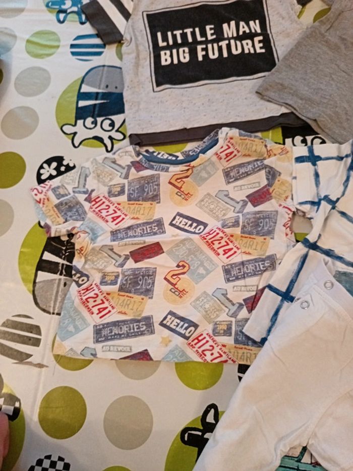 Lot de 5 tee-shirt 9/12 mois - photo numéro 5