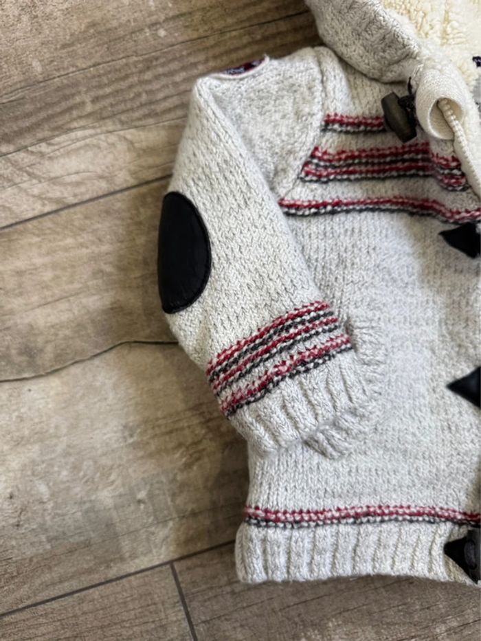 🌺Polaire veste capuche pilou pilou Sergent Major 18mois beige - photo numéro 7
