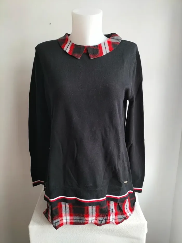 Pull Femmes Col Chemise - Tommy Hilfiger - Taille L