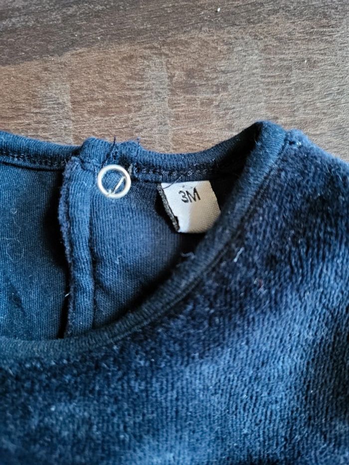 Ensemble pyjama chaud bébé taille 3 mois - photo numéro 3