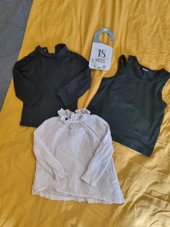 Lot 3 t-shirt 18 mois