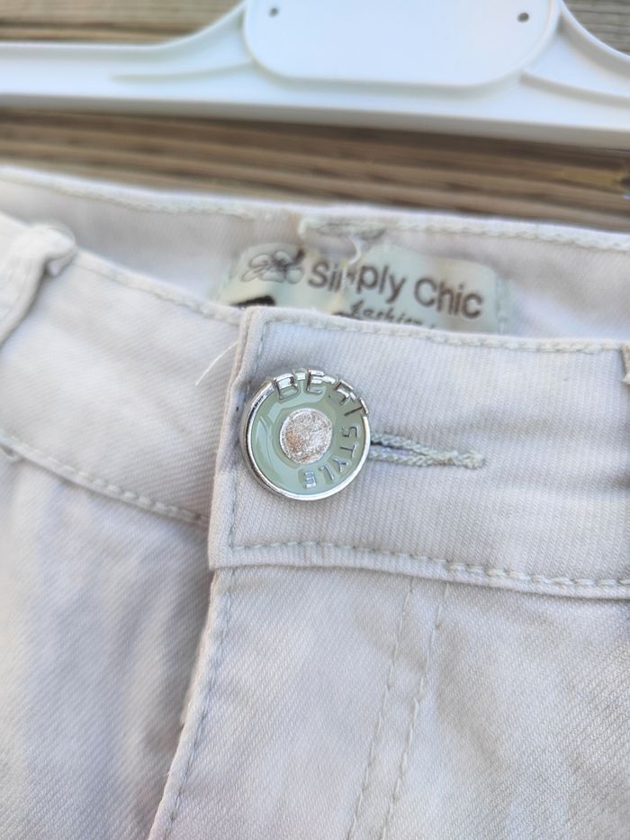 Jean Beige Femme – Coupe Droite Taille M/38 –Très bon état – Simply chic - photo numéro 3