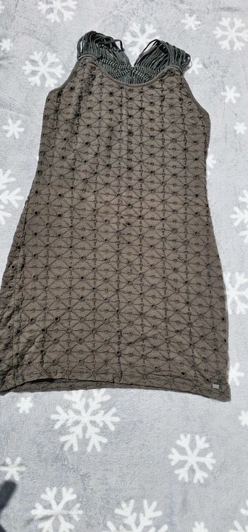 Robe brodé kaki Superdry taille 38