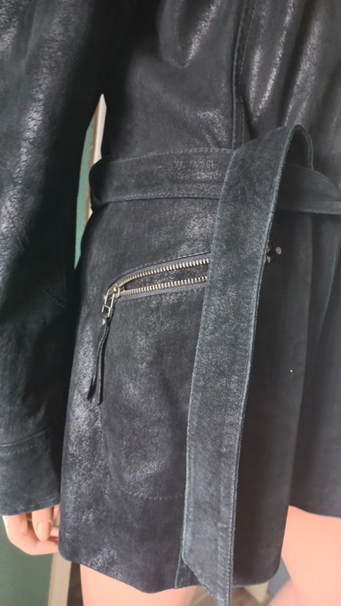 Superbe veste en cuir noire macdouglas 44 - photo numéro 3