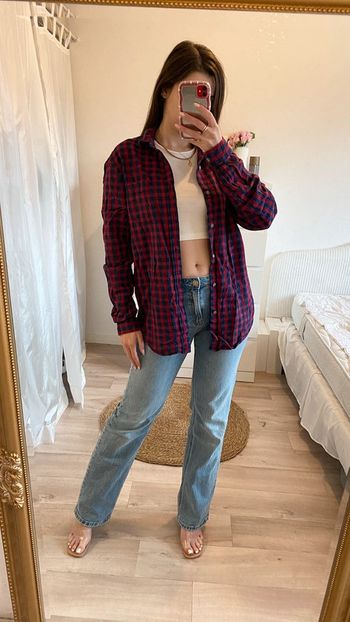 Chemise à carreaux oversize