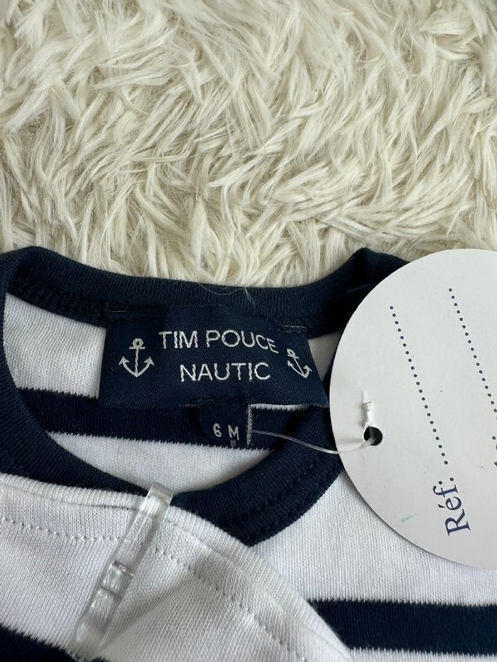 Combishort et béret Tim pouce le nautic taille 6 mois - photo numéro 3