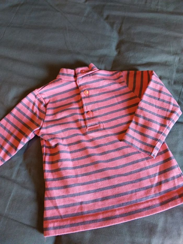 Pantalon et 2 tee-shirts bébé fille 3 à 6 mois - photo numéro 6