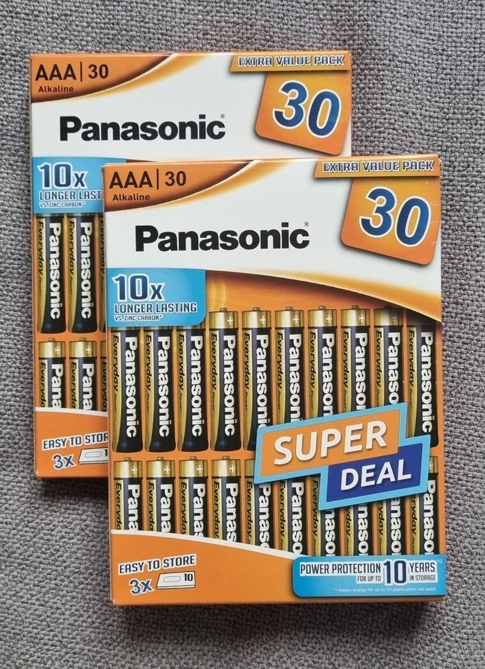 Panasonic lot de 60 Pile AAA