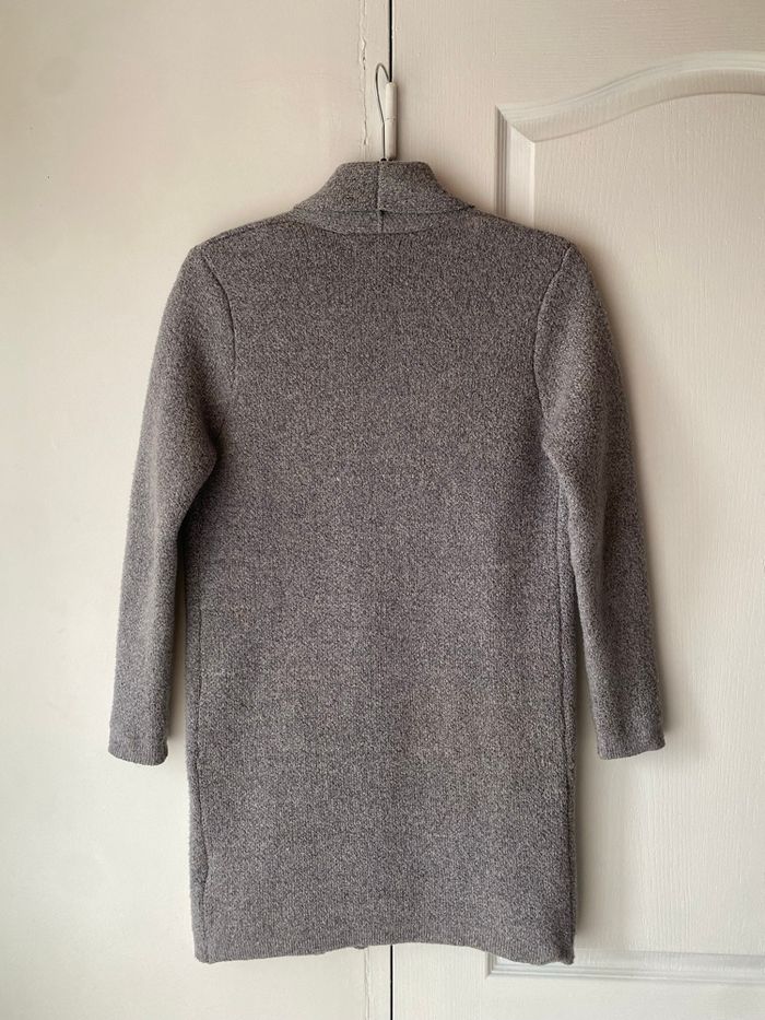 Manteau mi-long en laine gris Jennyfer - photo numéro 2