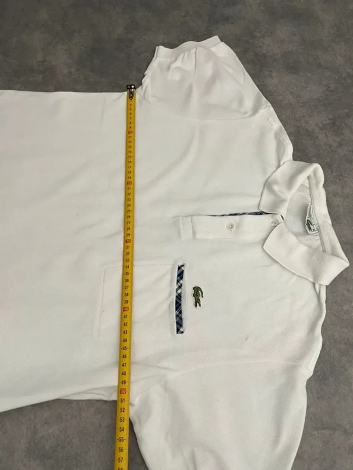 Polo Lacoste blanc - photo numéro 5