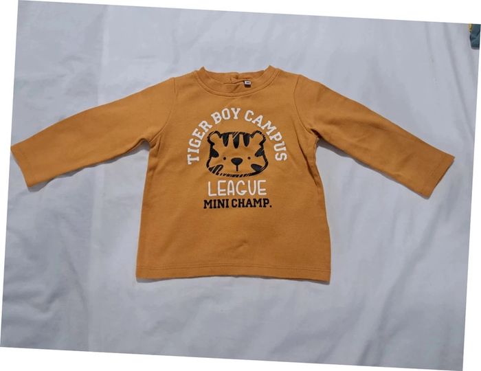 T- Shirt doublé moutarde Tiger Boy Campus