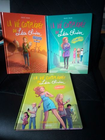 Lot de 3 bd la vie compliquée de Léa olivier