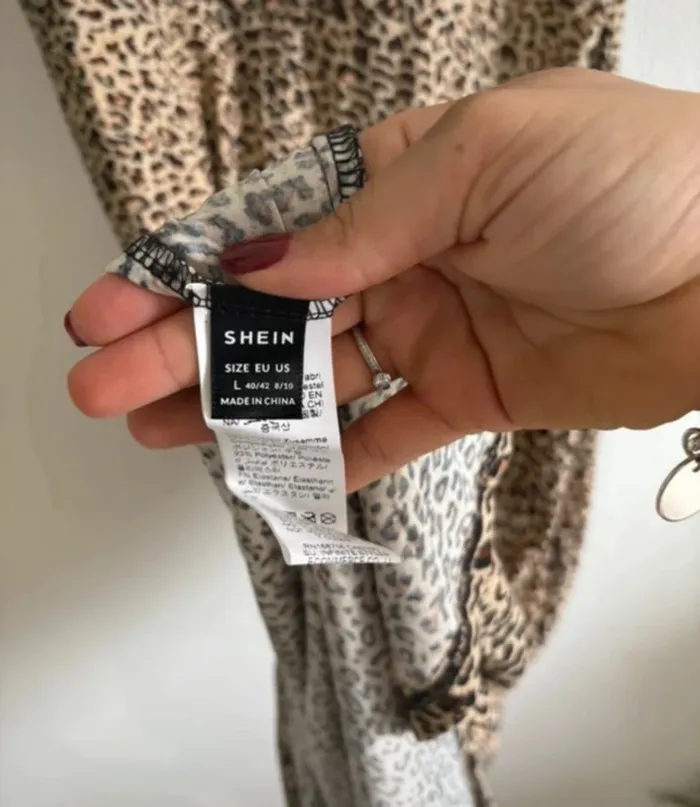 Robe longue léopard - taille L - photo numéro 5