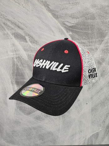 Casquette Cashville noire et blanche