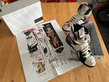 Sneakers baskets Reebok top down Basquiat édition limitée