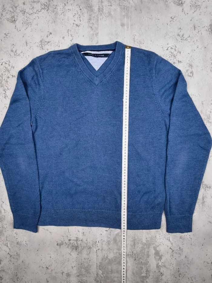 Pull col V Tommy Hilfiger bleu, M Hommes - photo numéro 9