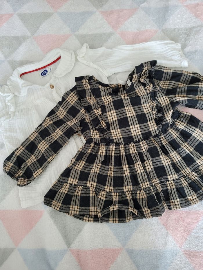 Lot 2 blouses 18mois