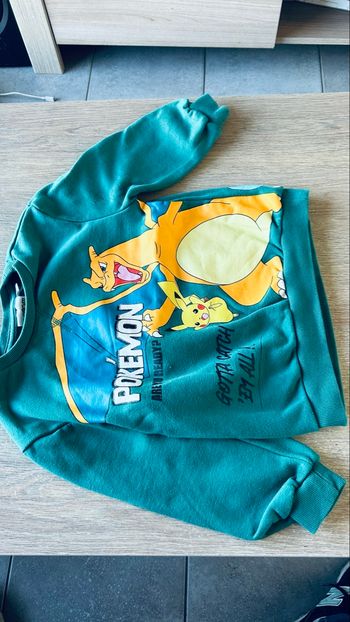Pull chaud vert Pokémon 5/6 ans 