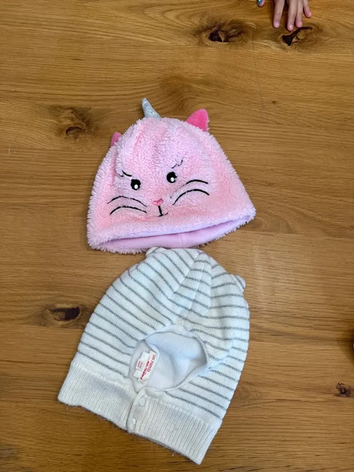 Lot de 2 bonnets