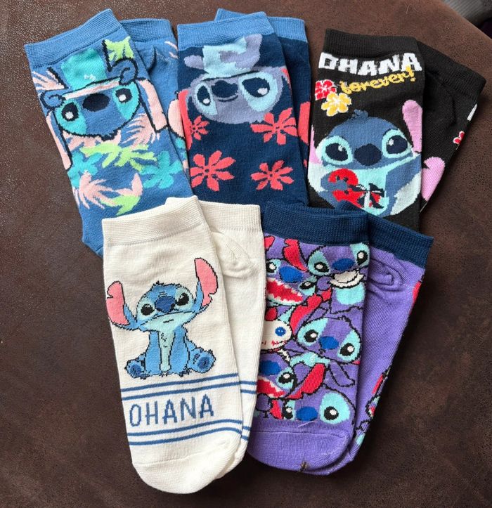 Lot de 5 paires de chaussettes Stitch - photo numéro 3