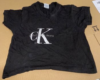 T-shirt Calvin Klein taille unique noir blanc