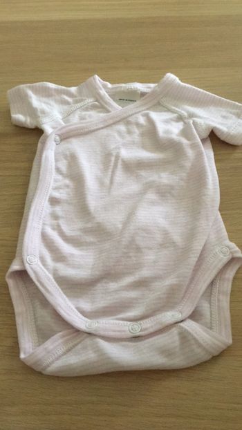 Body fille manche courte