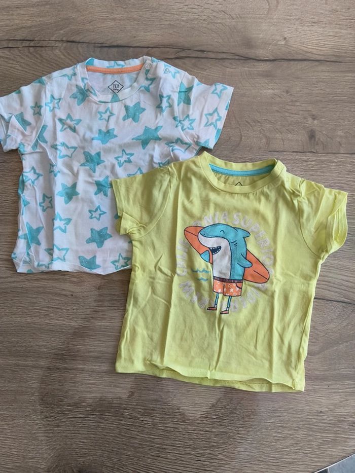 Lot de 2 tee shorts manches courtes