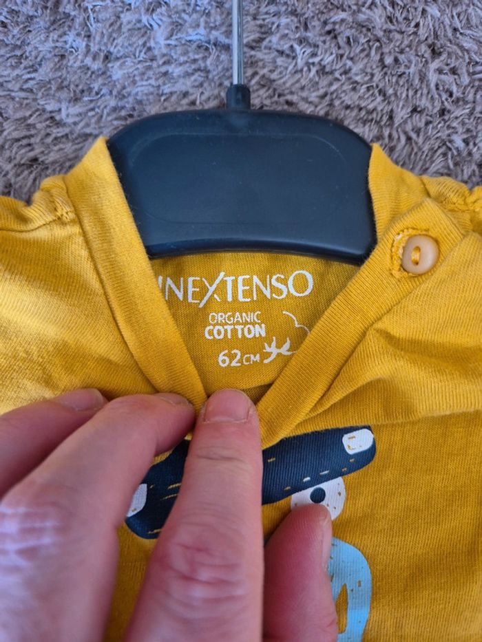 T shirt manches longues 3 mois 62 cm in extenso - photo numéro 3