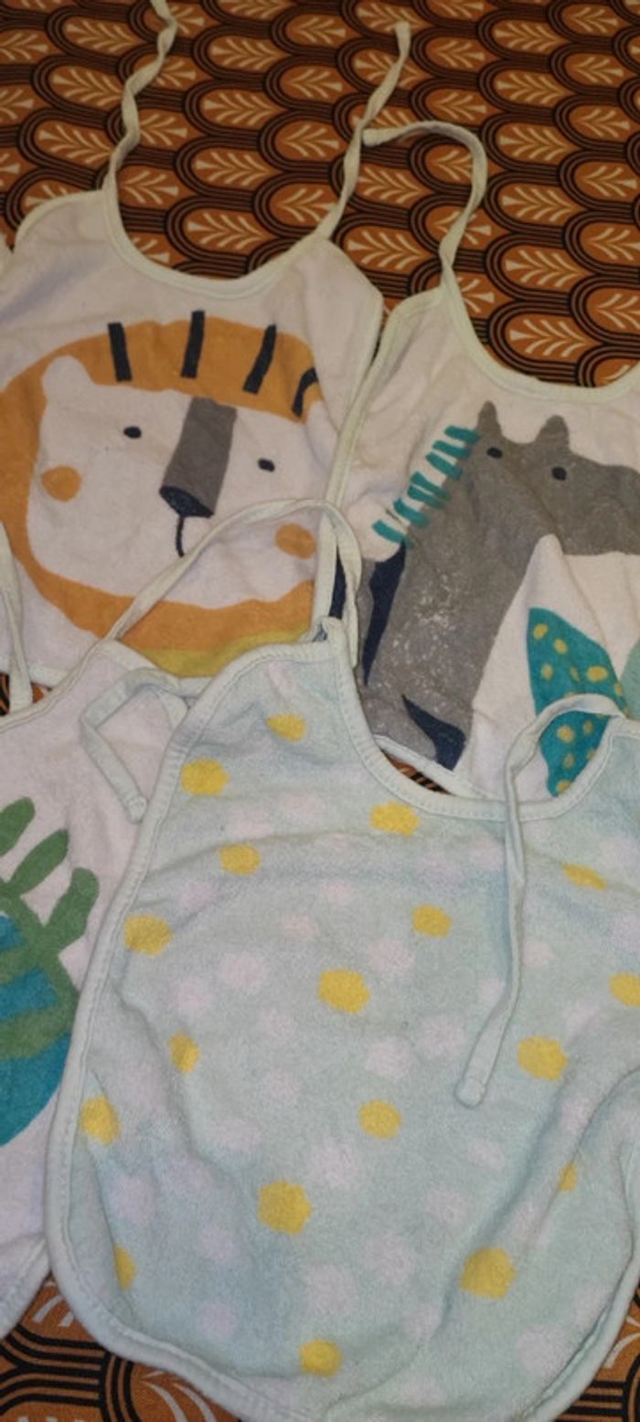 Lot de 7 bavoirs animaux - photo numéro 4