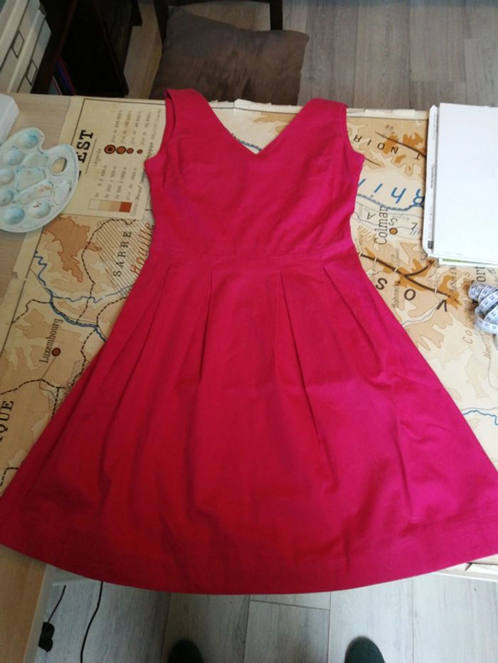 Mini robe framboise