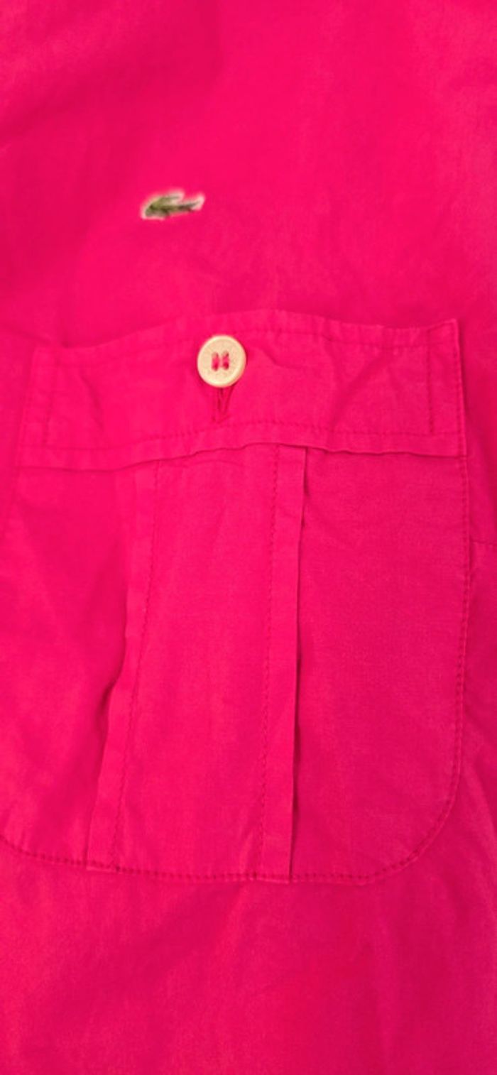Chemisette Lacoste rose femme Taille 38 - photo numéro 8