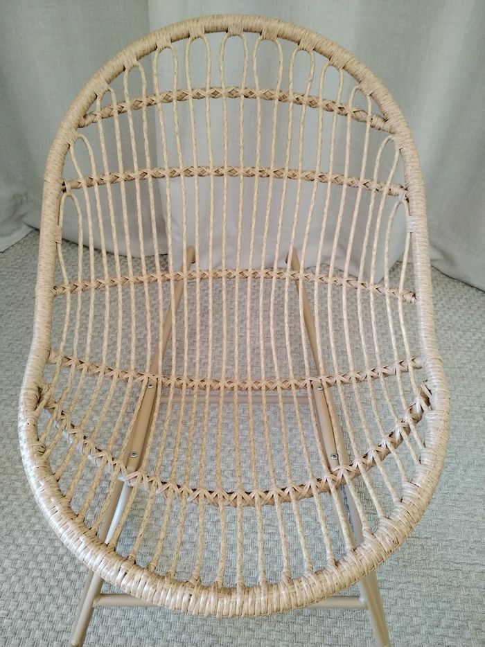 Siège à bascule en rotin - photo numéro 7