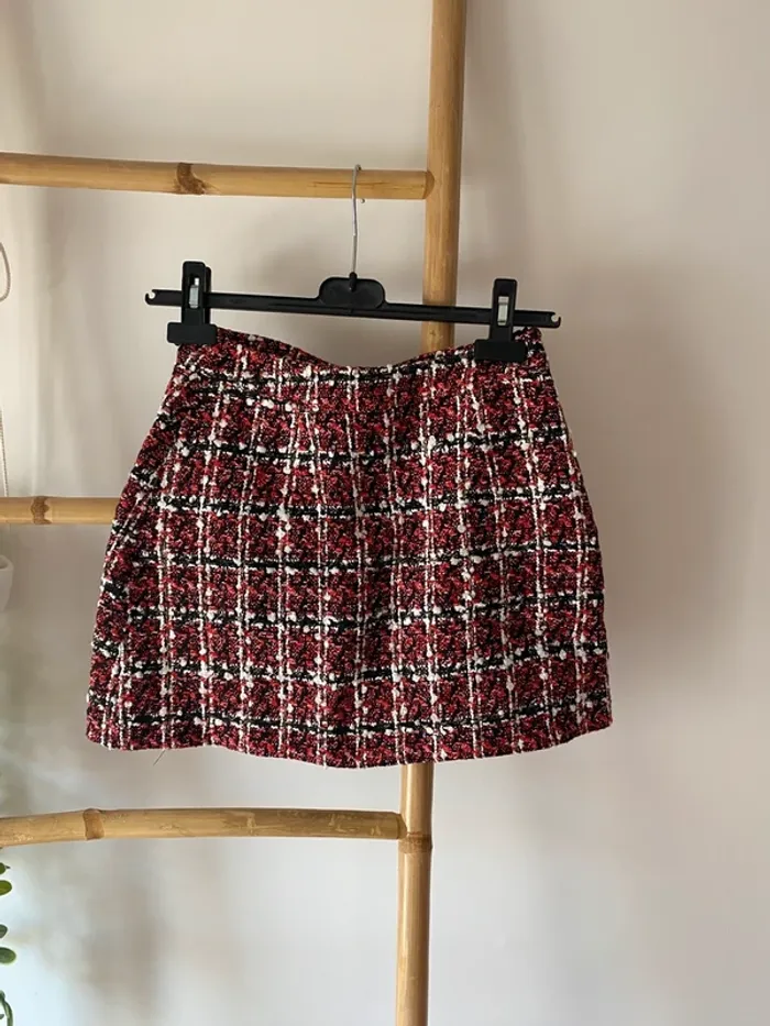 Jupe en tweed rouge - photo numéro 6