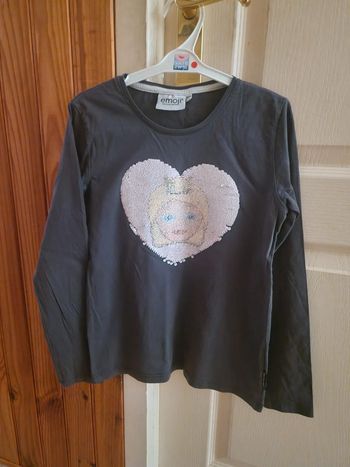 Tee-shirt emoji/sequins