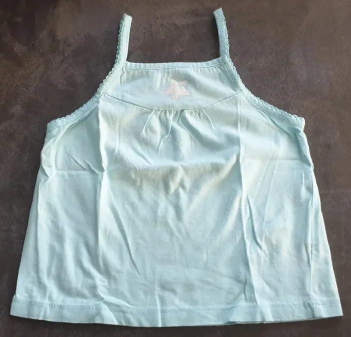 Débardeur bleu 12 mois