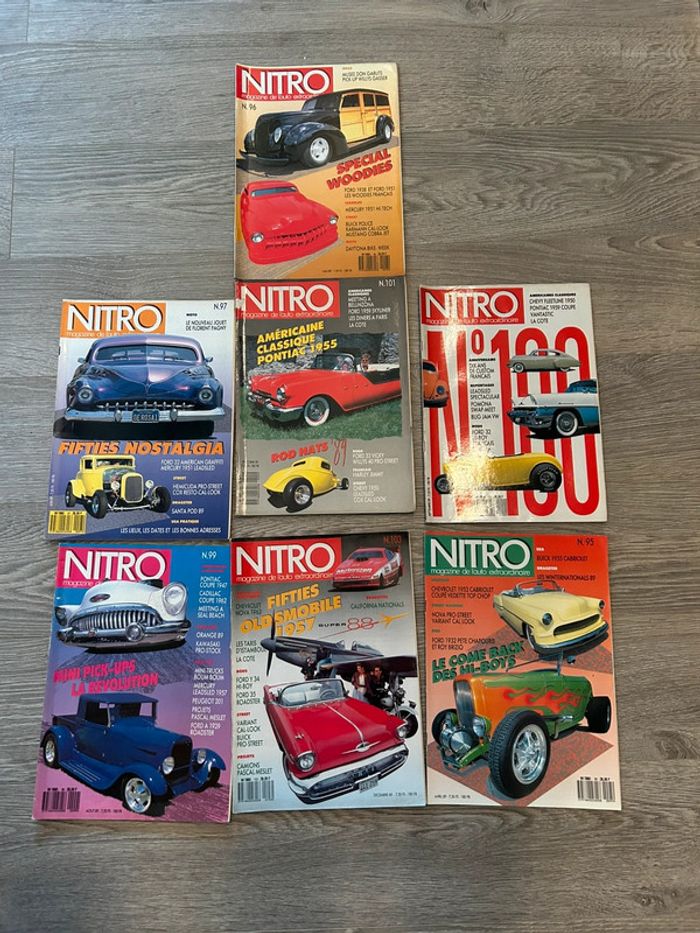 Lot 7 magazines Vintage Nitro Ancien