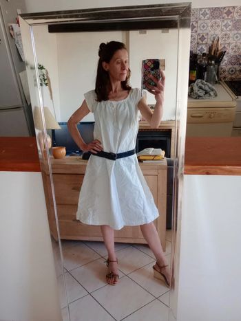 Robe 44 blanc cassé c8