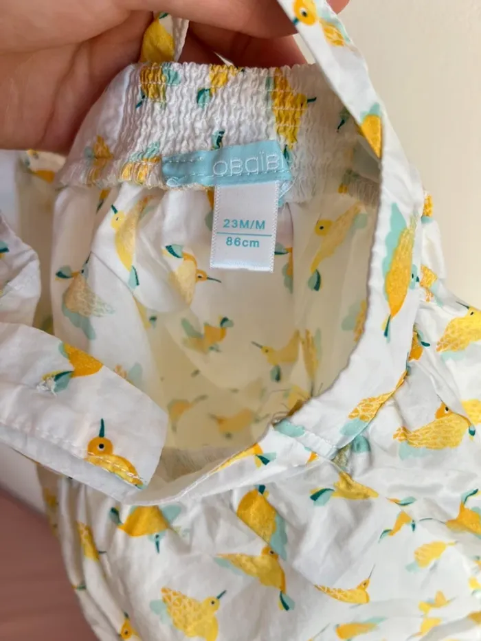 Robe colibri bretelle Obaïbi - photo numéro 3