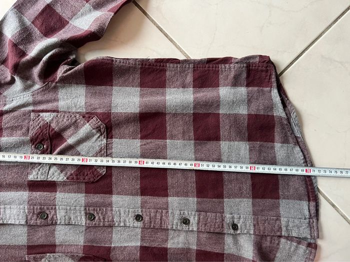 Chemise Arizona Jeans vintage flanelle / coton taille L couleur grise & marron. - photo numéro 8